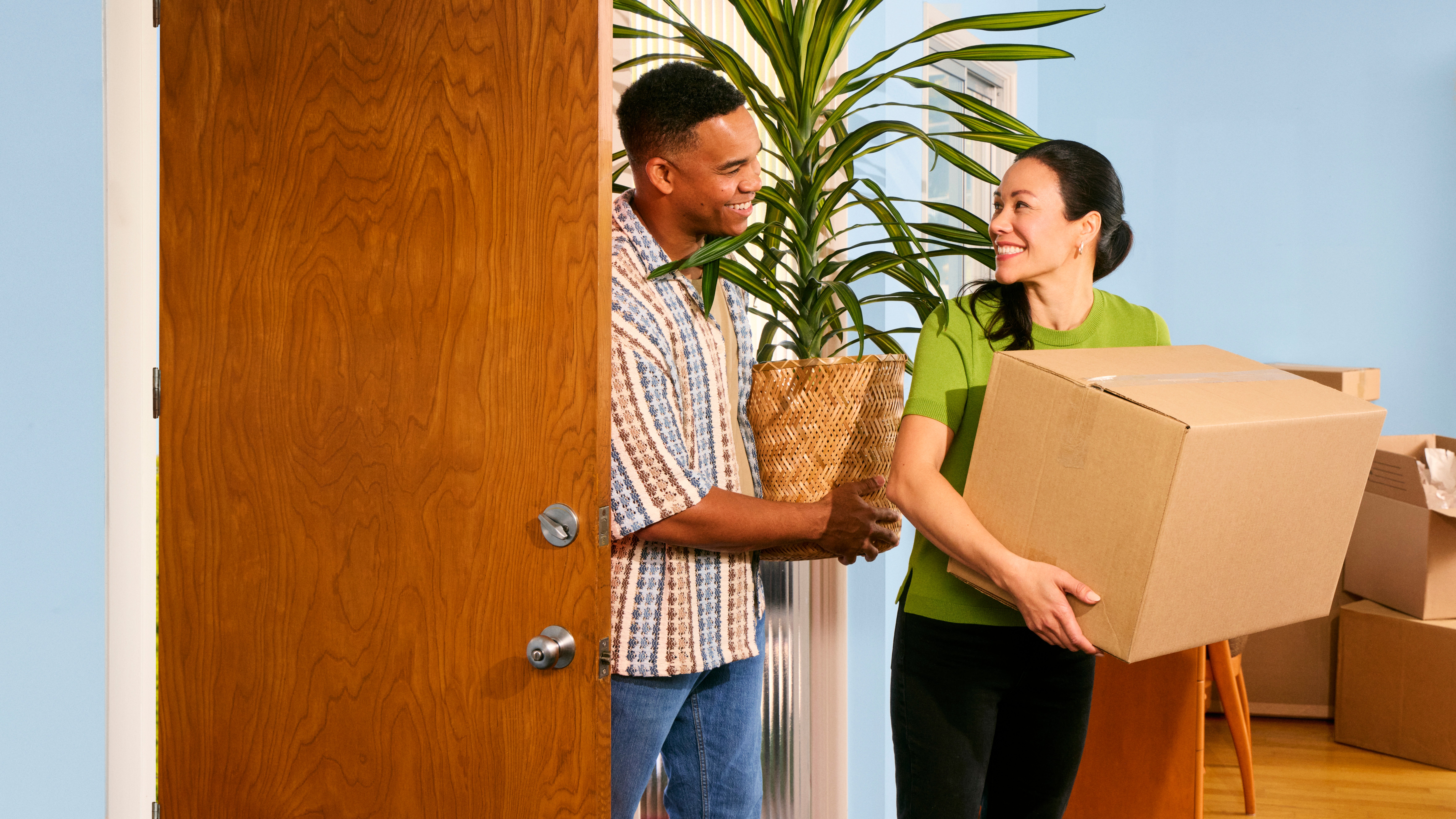 Couple moving into home