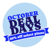 50% off* select plans