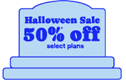 50% off* select plans