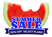 50% off* select plans
