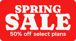 50% off select plans