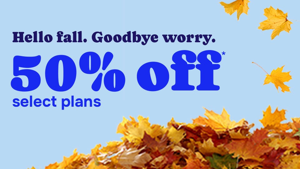 50% off select plans