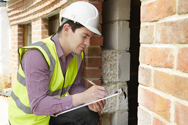 person in hardhat with clipboard