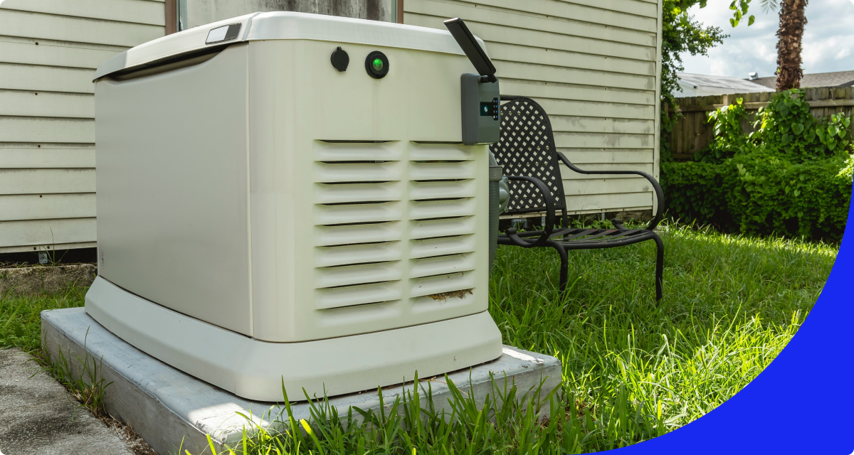 Whole Home Generator Outside