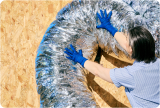 Person fixing duct