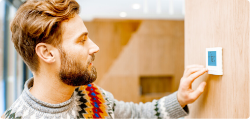 adjusting thermostat