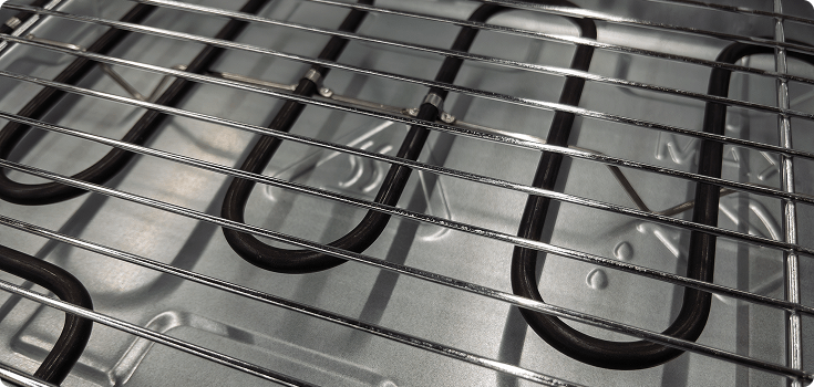 Oven coils and rack